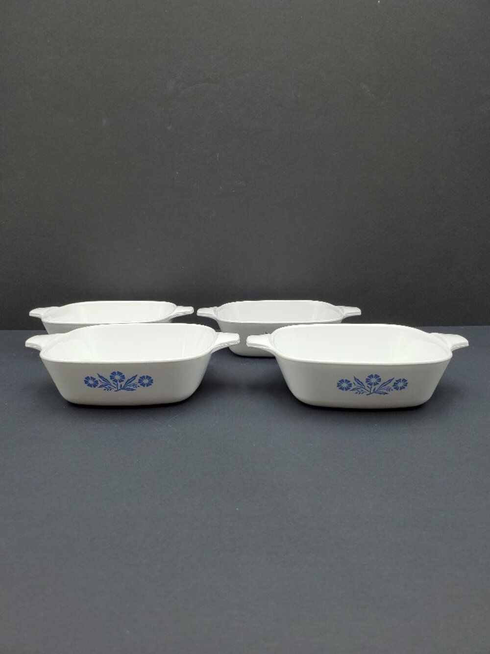 Corningware Cornflower Blue Petite Pans P-41 Small Blue Cornflower Casseroles